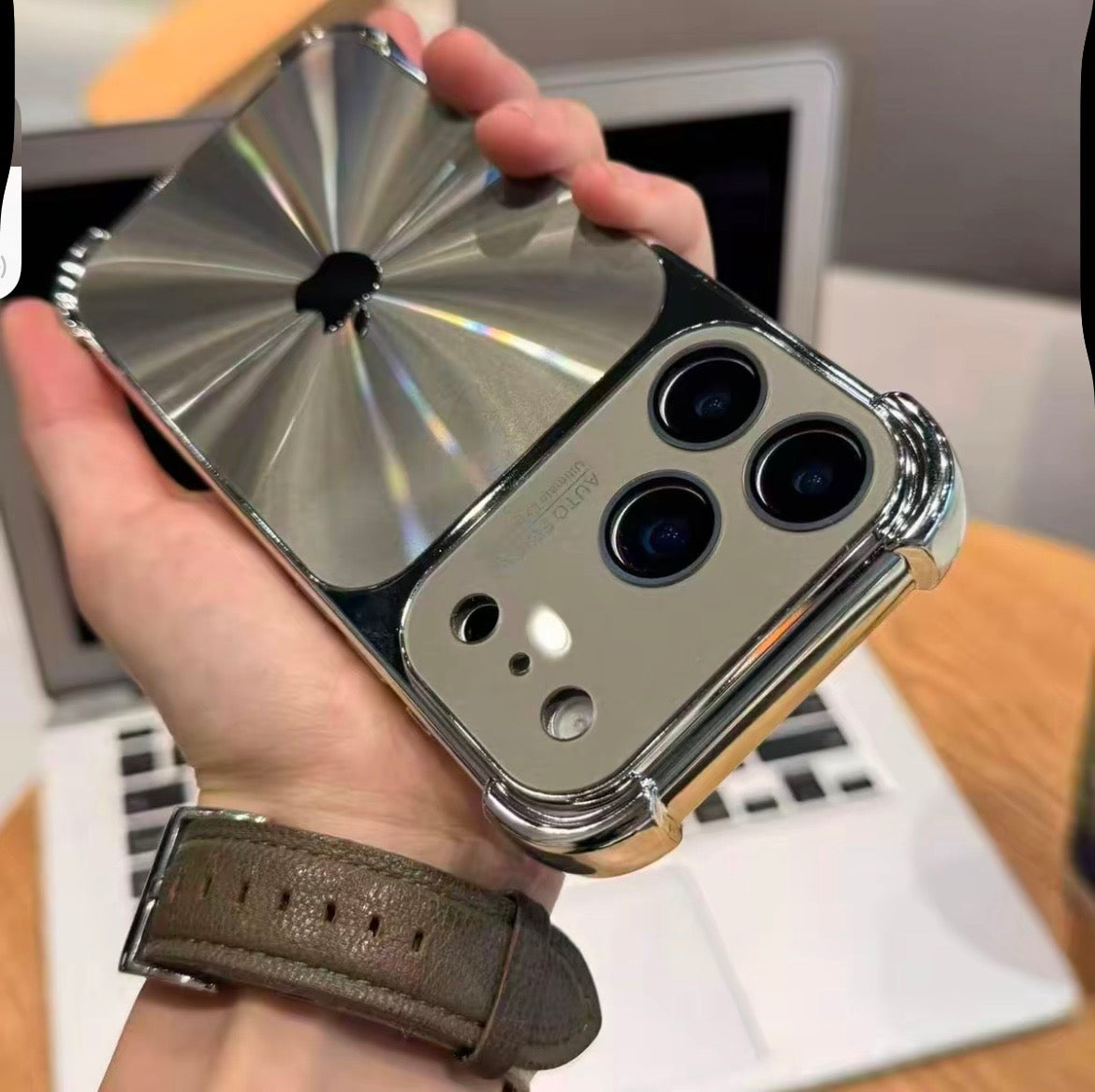 3D Glass Metal Case For iPhone