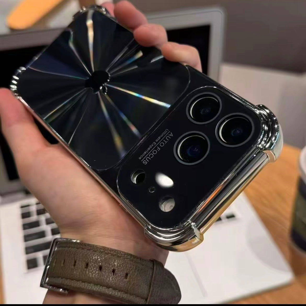 3D Glass Metal Case For iPhone