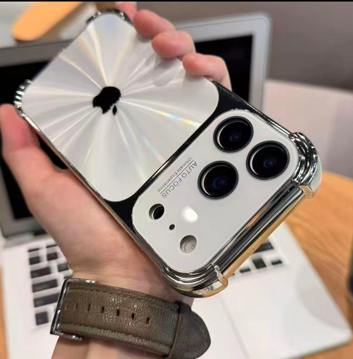 3D Glass Metal Case For iPhone