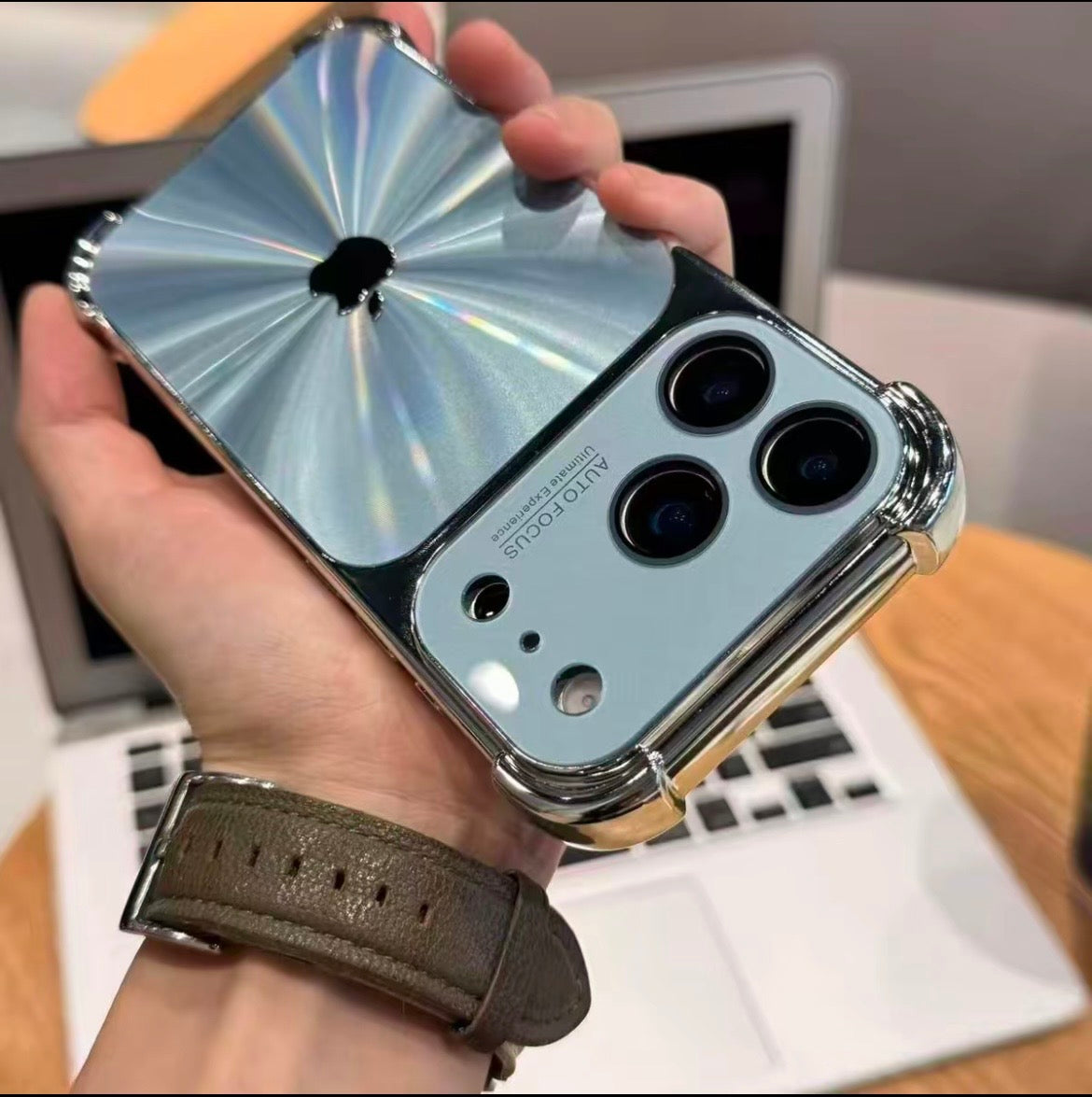 3D Glass Metal Case For iPhone