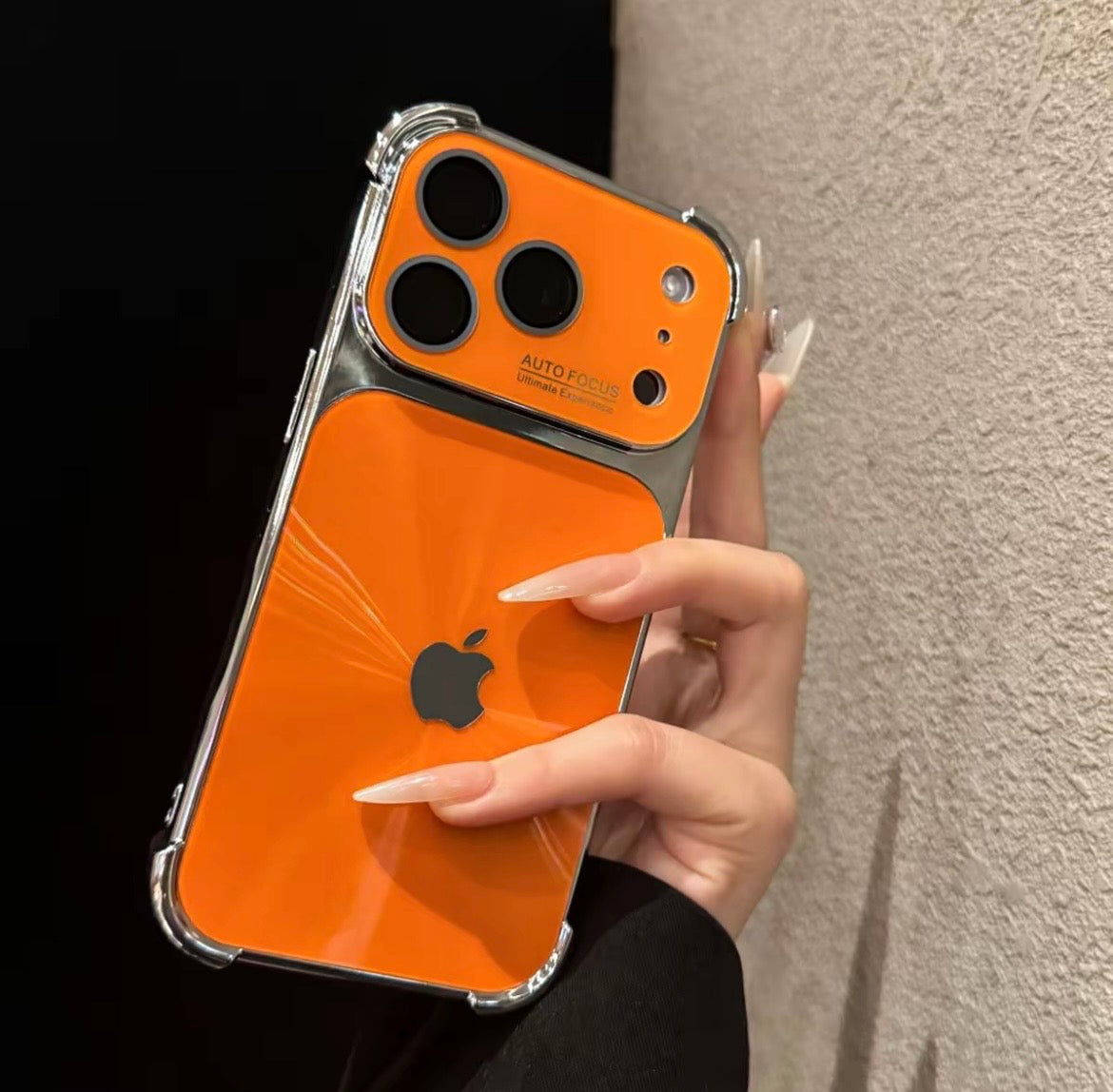 3D Glass Metal Case For iPhone